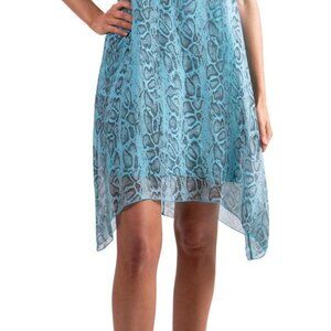 NWT GiGi Moda Silk combo dress Animal Print Dress (OS)